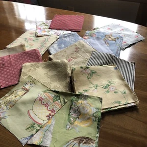 Fabric Precut 7.5” Squares. Mixed Lot Of 114 Pieces - Picture 1 of 5