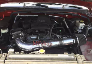 Kit de admisión de aire totalmente negro para Nissan Frontier Xterra 2005-2019 4,0 L V6 + filtro - Imagen 1 de 2