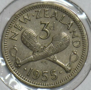 New Zealand 1955 3 Pence 903664 combine shipping - Picture 1 of 2
