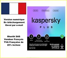 Kaspersky Plus 2024  1 App 2 Ans 1 coffre PC Mac Android Ed Française -mail ESD