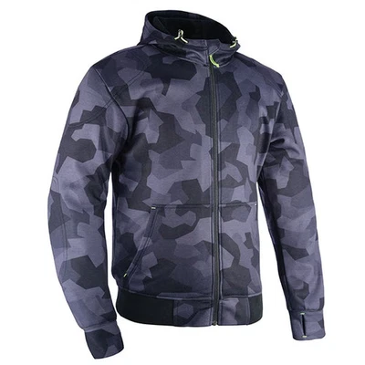 Oxford Super Hoodie 2.0 MS Motorcycle Motorbike - Grey / Camo - Image 1 of 4