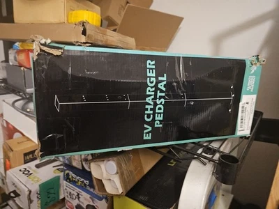 Pedestal cargador Tesla fijo exterior EV soporte cargador con soporte para EV Cha Foto 1 de 4