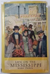 Mark Twain LIFE ON THE MISSISSIPPI 1917 HBDJ Illustrated Walter Stewart BRODART - Picture 1 of 11