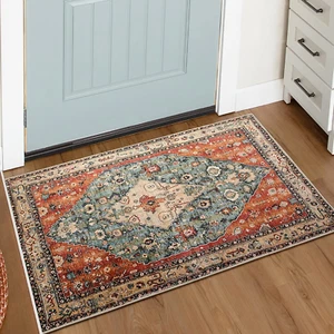 Lahome Boho Tribal Area Rug - 2X3 Persian Distressed Small Entryway Rug Doormat - Picture 1 of 12