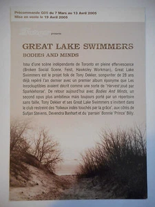 ▓ PLAN MEDIA ▓ GREAT LAKE SWIMMERS : BODIES AND MINDS - Imagen 1 de 2