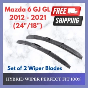 Hybrid Wiper Front Set For Mazda 6 GJ GL 2012-2021 - Picture 1 of 6