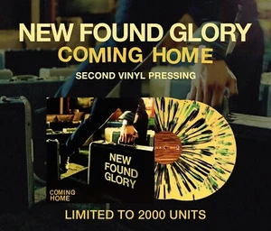 New Found Glory Coming Home 2LP Yellow Custard w/Black &Evergreen Splatter Vinyl - Picture 1 of 3