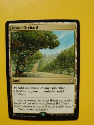 MTG Card. exotic Orchard Rare land AFC - Image 1 of 2