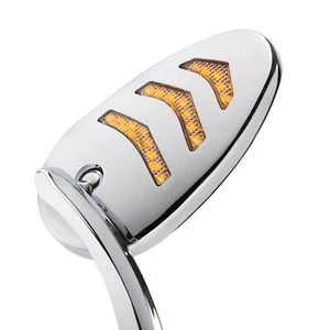 Arrow LED Mirrors Chrome Running Light Indicator For Harley XLX - Picture 1 of 8