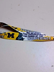 NCAA MICHIGAN WOLVERINES / STAR WARS KEY STRAP WRIST LANYARD KEY CHAIN NEW NWT - Picture 1 of 2