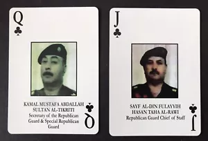 Saddam Hussein's Republican Guard Desert Storm Most Wanted Playing Cards - Picture 1 of 1