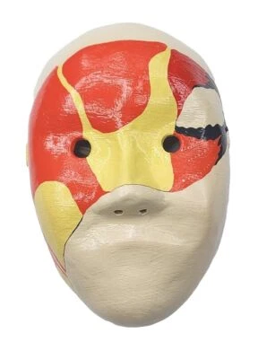 Vintage Mask Hand Painted paper Mache Asian Chinese Costume Theater Key West - Image 1 of 4