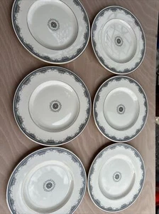 ROYAL DOULTON ALBANY 8" DESSERT PLATES X 6 - EXCELLENT - Picture 1 of 15