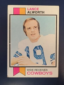 Tarjeta de fútbol americano Topps 1973 #61 Lance Alworth Cowboys bajo grado G/F/P ver fotos - Imagen 1 de 2