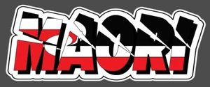 MAORI Flag SLICED Waterproof Car Sticker 210 X 80mm - Picture 1 of 5