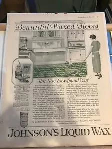 ANTIQUE 1925 TWO-SIDED 11" x 14" PRINT AD from PICTORIAL REVIEW MAY, 1925 - Picture 1 of 7