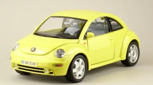 VW New Beetle 1998 gelb Bburago 1:18 Die-Cast Modellauto Vitrinenmodell - Bild 1 von 8