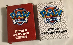 2014 Nickelodeon PAW PATROL JUMBO PLAYING CARDS. 2 Decks. Character Images Gloss - Picture 1 of 4
