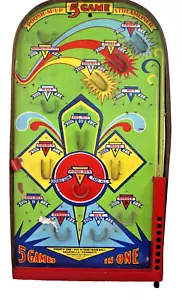 Push*M*Up 5 Game Streamliner Pinball Game Northwestern Products - Picture 1 of 5