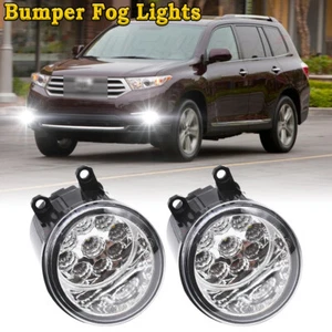 For Toyota Highlander 2014-2020 Front Bumper LED Fog Lights Lamp Left&Right Side - Picture 1 of 14