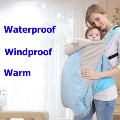  Winter Baby Carrier Waterproof Windproof Warm Newborn Toddler Sling Cover Cloak - Image 1 of 4