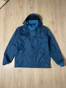 Oakley Men's Soft Shell Jacket Hooded Blue Size Large - Imagen 1 de 18