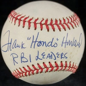 Frank "Hondo" Howard "RBI Leaders" Signed Autographed Baseball JSA Auction LOA - Picture 1 of 7