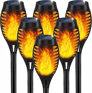 Solar Lights Outdoor, Solar Torch Light with Flickering Flame for Garden Decor, - Picture 1 of 6