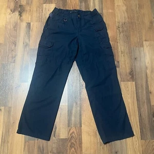 5.11 Tactical Pro Pants Women’s 8 Regular Navy Blue Ripstock Cargo Utility - Picture 1 of 13