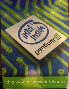 Vintage Intel Pentium III Mousepad - Picture 1 of 1