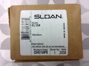 Sloan EL154 120V - 24V 50VA Transformer **Free Shipping** - Picture 1 of 3