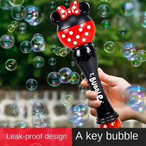Mickey Cartoon New Bubble Machine Boy and Girl Magic Stick Toys New Mickey Mouse - Picture 1 of 8