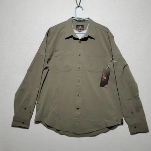 Gramicci Shirt Mens XL Original Freedom Bungee Cord Green Gray Camp Outdoor Hike - Picture 1 of 19
