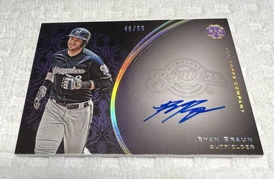 2016 Topps The Mint - Franchise Autographs Ryan Braun #FA-RB 48/50 (AU) - Image 1 of 2