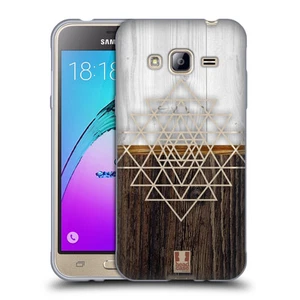 HEAD CASE DESIGNS GEOMETRIC WOOD PRINTS SOFT GEL CASE FOR SAMSUNG PHONES 3 - Picture 1 of 11