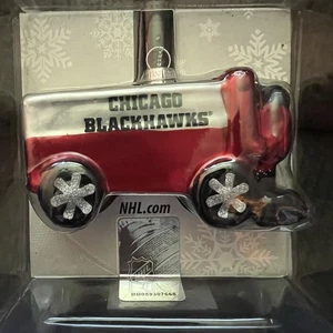 Neu NHL mundgeblasenes Glas Zamboni Ornament Chicago Blackhawks - Bild 1 von 8