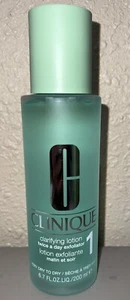 Clinique Clarifying Lotion 1 Full Size 6.7 Fl Oz Very Dry Skin Allergy Free New - Picture 1 of 2