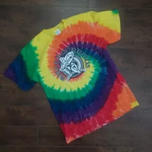 Bruce's BurritosTye-Dye Rainbow Swirl T-Shirt Size Medium - Picture 1 of 6
