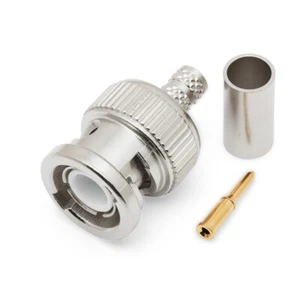 BNC Crimp Type Plug (6mm) (For RG58) (PREMIUM) - Imagen 1 de 2
