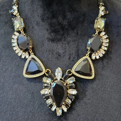 Collar Juicy Couture Mujer Moda Negro Cristal Transparente Resina con Cierre de Langosta Foto 1 de 4