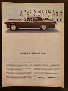 1962 LINCOLN CONTINENTAL Full Page color Time Magazine Print Ad - Picture 1 of 1