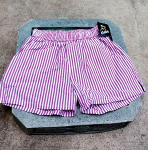 100 % cotton Art Class Girl's Size Medium 8 Striped Seersucker Shorts Red/White - Picture 1 of 6