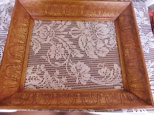 Vintage HAND CARVED WOOD PICTURE FRAME ~13" x 15" ~ FREE SHIPPING~ - Picture 1 of 6