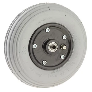 Luft Rollstuhlreifen 200x50 Reifen für Rollstuhl Komplett Reifen-Schlauch-Felge! - Picture 1 of 1