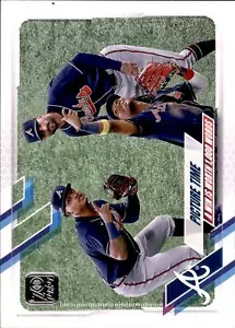 Picture Time (Cristian Pache / Ronald Acuna Jr. / Nick Markakis) #372 2021 Topps - Picture 1 of 2