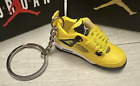 Mini Nike Jordan 4 3D Trainer sneaker Keyring Yellow Lightning shoe No Gift Box