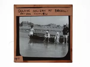Seaside Holiday Bexhill-On-Sea Magic Lantern Slide c1920s - Picture 1 of 1