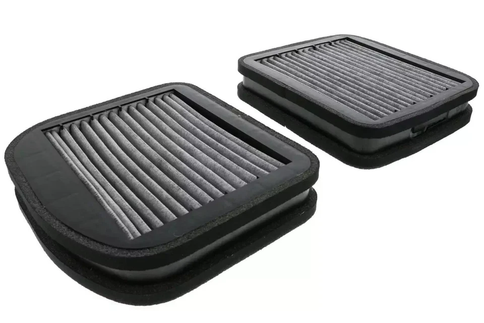 Cabin Air Filter Set of 2 Activated Charcoal / Carbon Filters for Mercedes Foto 1 de 4
