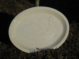 VINTAGE LARGE PLATE WITH GOOSE MADE IN ITALY MID CENTURY - Picture 1 of 6