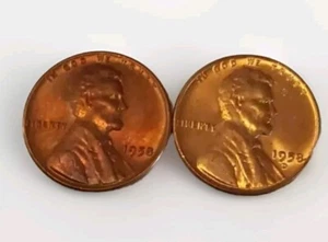 1958 PD Lincoln One Cent Gem BU Red Pennies-Very Clean Deep Red Color-Free Post - Picture 1 of 7